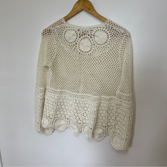 Roller Rabbit Benita Crochet Cardigan Top Size XS - Picture 7 of 7